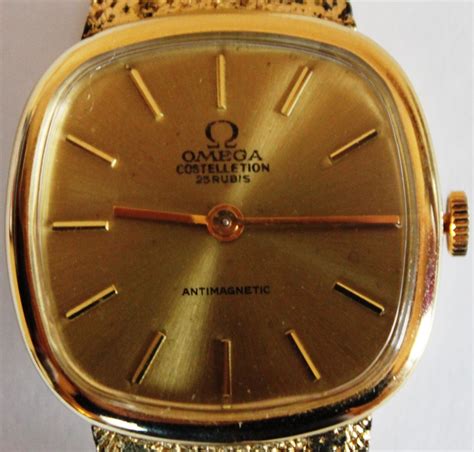 omega constellation 25 rubis antimagnetic 18k|omega constellation watch 25mm.